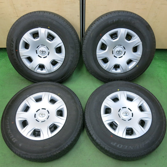 [送料無料] 新車外し！22年★トヨタ 200系 ハイエース 純正 スチール 195/80R15 107/105N ダンロップ SP175N 15インチ PCD139.7/6H★5022612SYノ