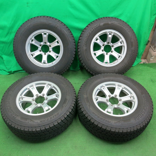 バリ溝！22年！キレイ！9.5分★KEELER 265/70R17 スタッドレス ブリヂストン ブリザック DM-V3 17インチ キーラー PCD139.7/6H★4051402ナス