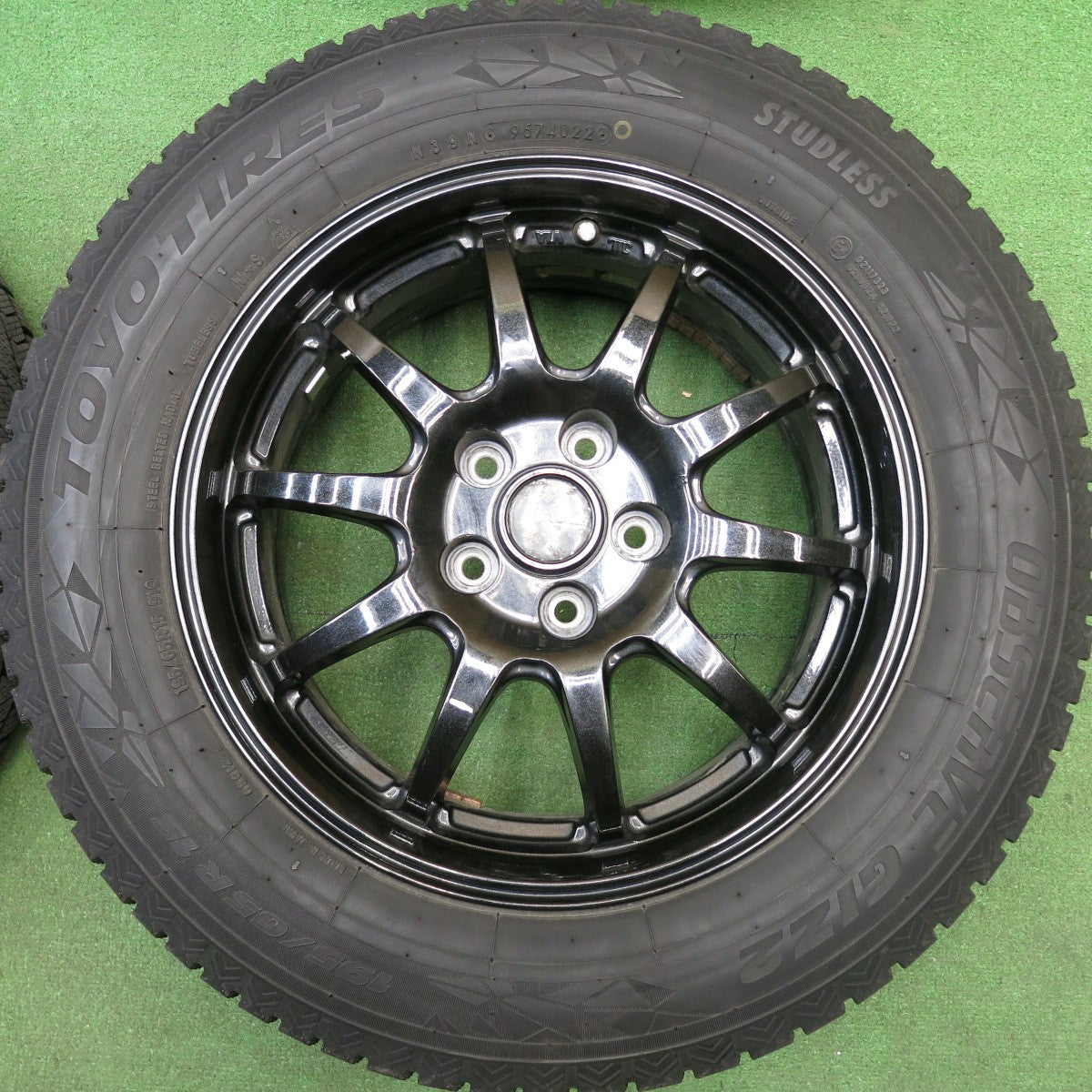 バリ溝！22年！9分★プリウス 等 195/65R15 スタッドレス トーヨー オブザーブ GIZ2 G-SPEED Gスピード 15インチ PCD100/5H★6030506HAス