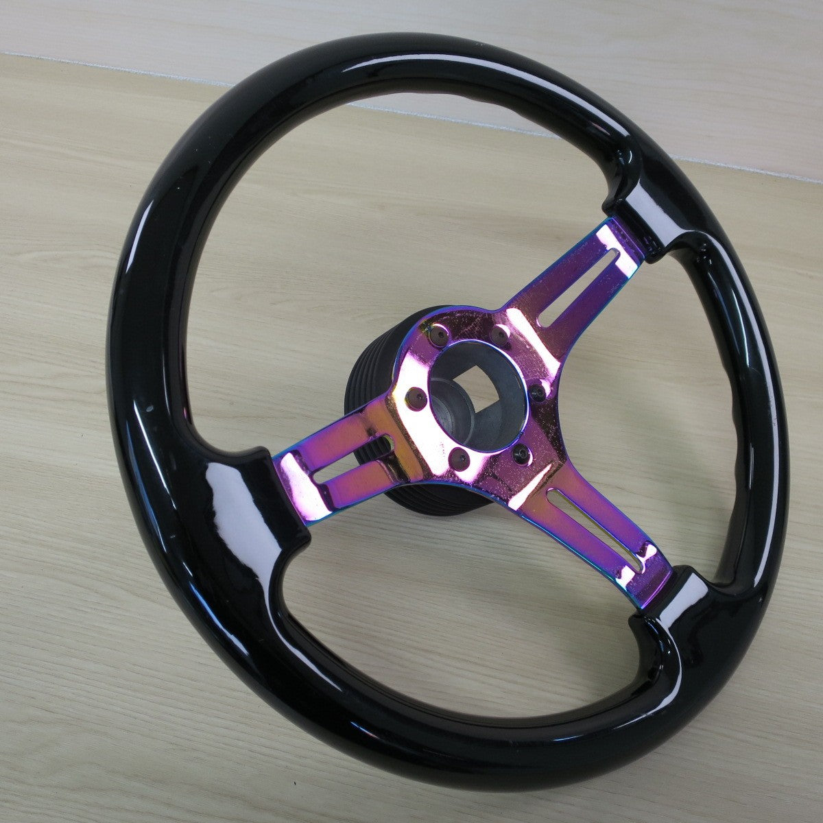 ☆マツダ MJ22S AZワゴン 社外 ステアリング ハンドル メーカー 型式 不明 マジョーラ レインボー カラー☆ [送料無料]