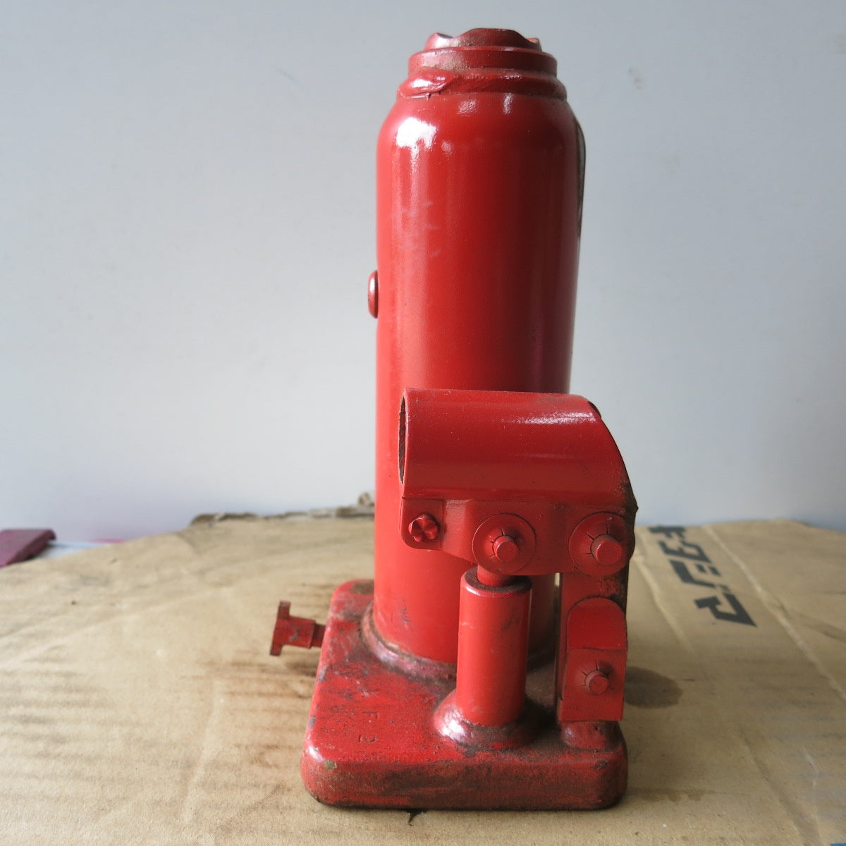 [送料無料] ◆マサダ 油圧 ジャッキ NF-5I 工具 5TON 5ton 5トン 5000kg 油圧式 オイル だるま ダルマ 車載 自動車 点検 整備③◆