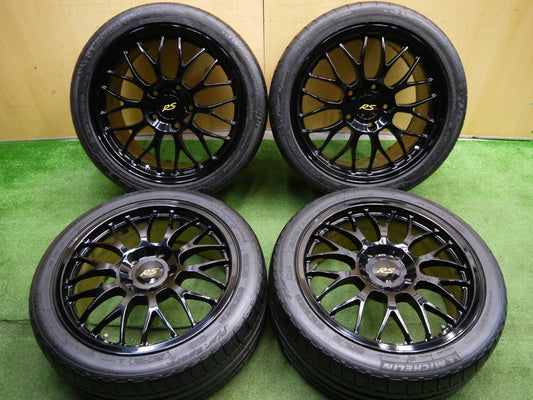 *送料無料* ４本価格 キレイ★ポルシェ 等 BBS タイプ 235/40R18 295/30R18 ミシュラン パイロット スポーツ N4 社外 アルミ★2030201クノ