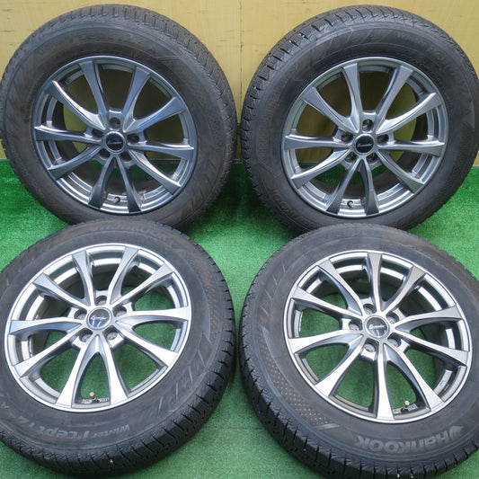 バリ溝！22年！キレイ！9.5分★エクシーガ 等 205/60R16 スタッドレス ハンコック ウインター アイセプト IZ2A Exceeder エクシーダー 16インチ PCD100/5H★5111307NJス