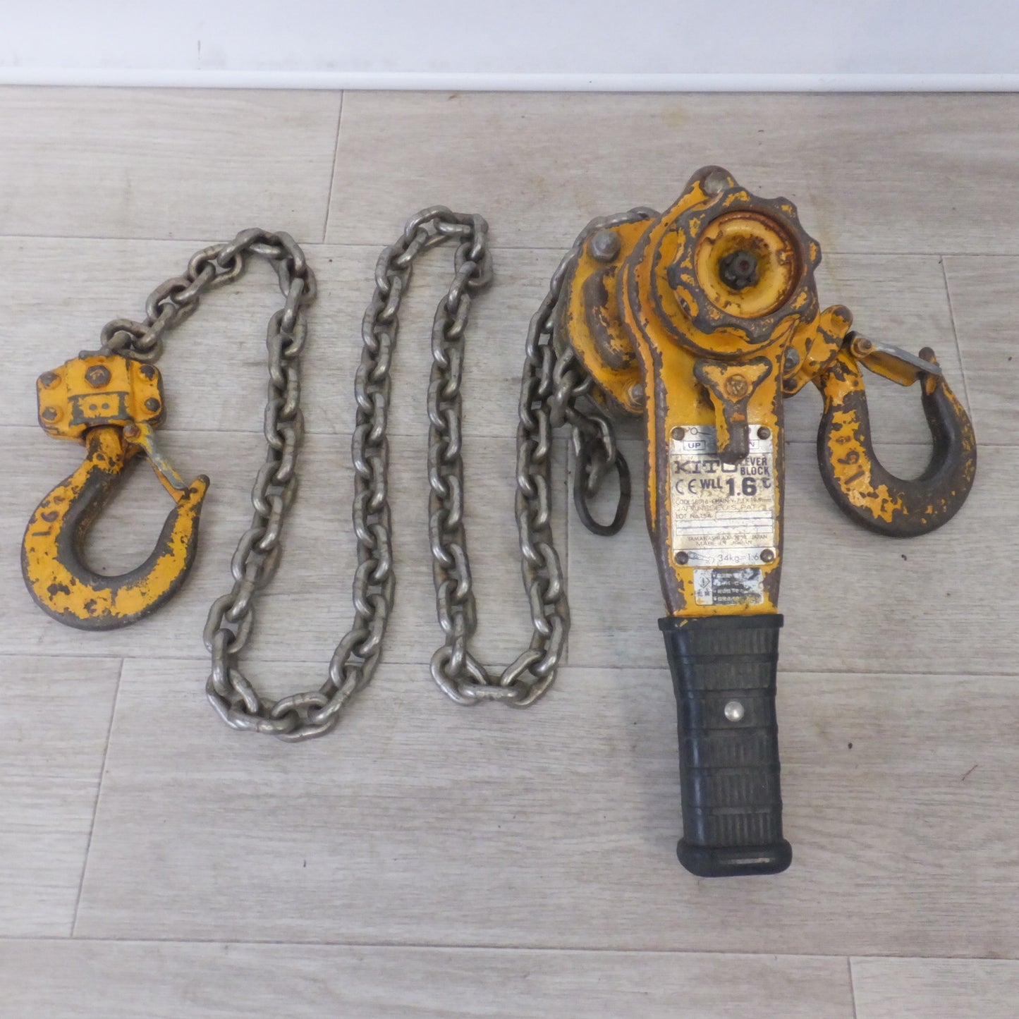 [送料無料] ★キトー KITO レバーブロック LB016 L5A 1.6t　CHAIN V-7.1×19.9mm(1)★