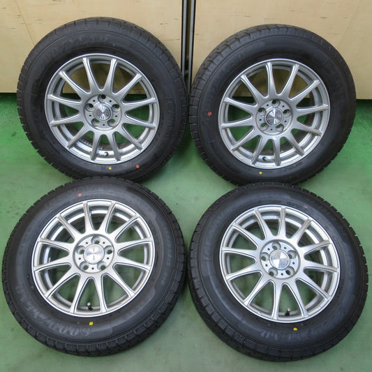 バリ溝！24年！キレイ！9.5分★プリウス 等 195/65R15 スタッドレス グッドイヤー アイスナビ7 ravrion LUMIERE ラブリオン 15インチ PCD100/5H★6032310イス