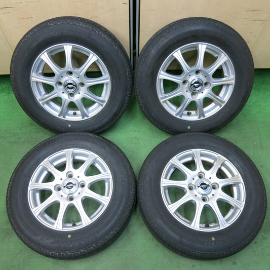 [送料無料] バリ溝！21年！9.5分★145/80R13 ブリヂストン ネクストリー エコピア AXEL Three アクセル 13インチ PCD100/4H★5022811SYノ