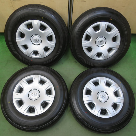 新車外し！26年◎トヨタ 200系 ハイエース 純正 スチール 195/80R15 107/105S ブリヂストン エコピア RD613 15インチ PCD139.7/6H◎6081107IMノ