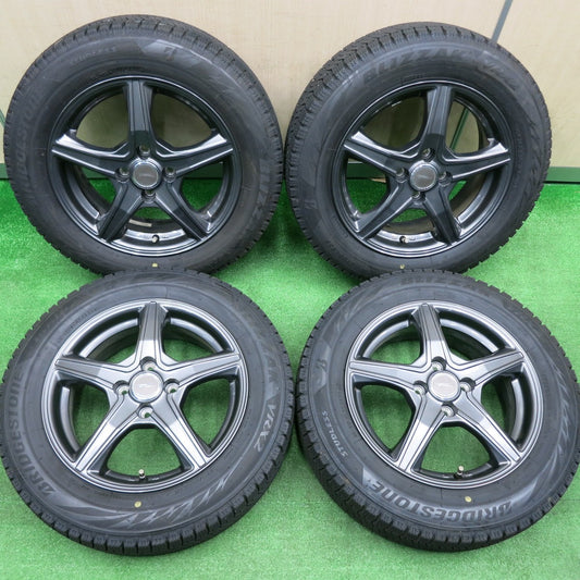 [送料無料] バリ溝！21年！キレイ！9.5分★スタッドレス 175/65R15 ブリヂストン ブリザック VRX2 TOPRUN トップラン 15インチ PCD100/4H★4110906NJス