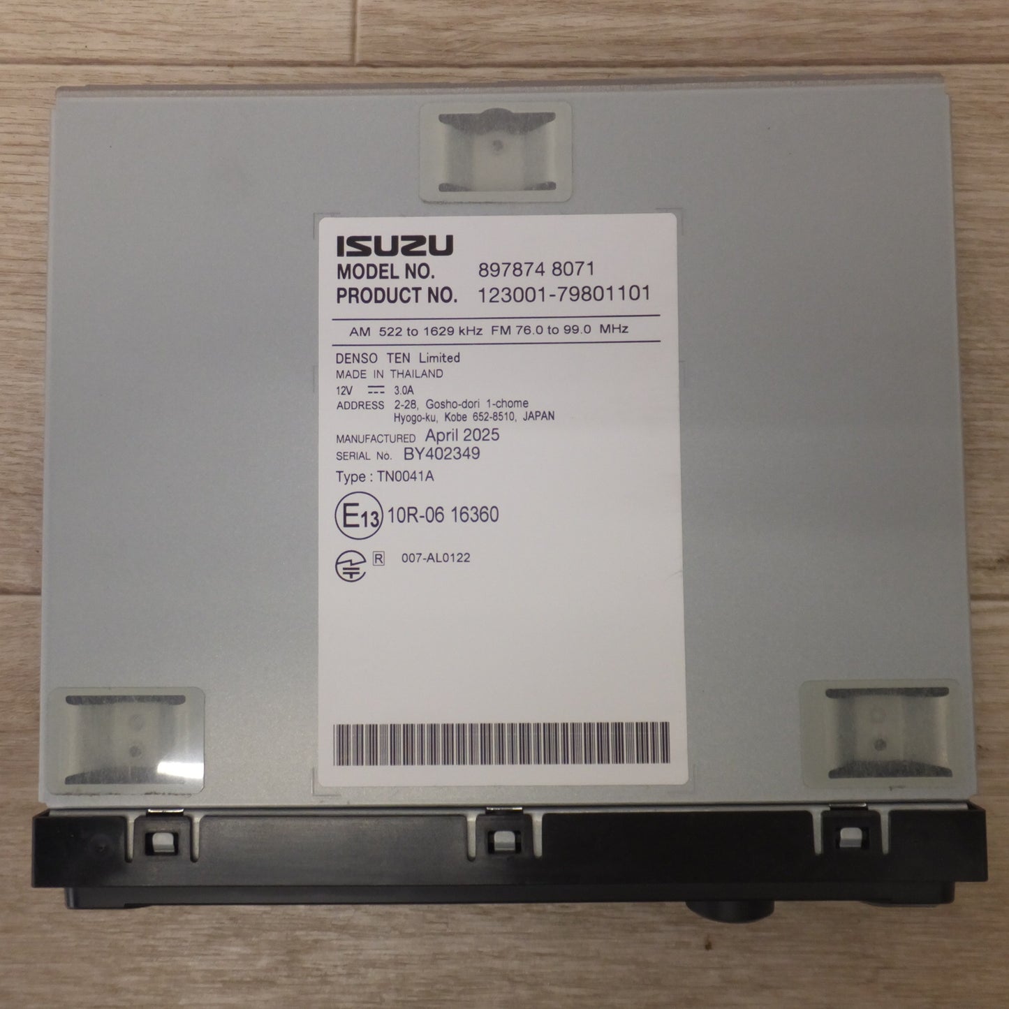 [送料無料] 新車外し★デンソーテン製 いすゞ ISUZU 純正 カーオーディオ 897874 8071★