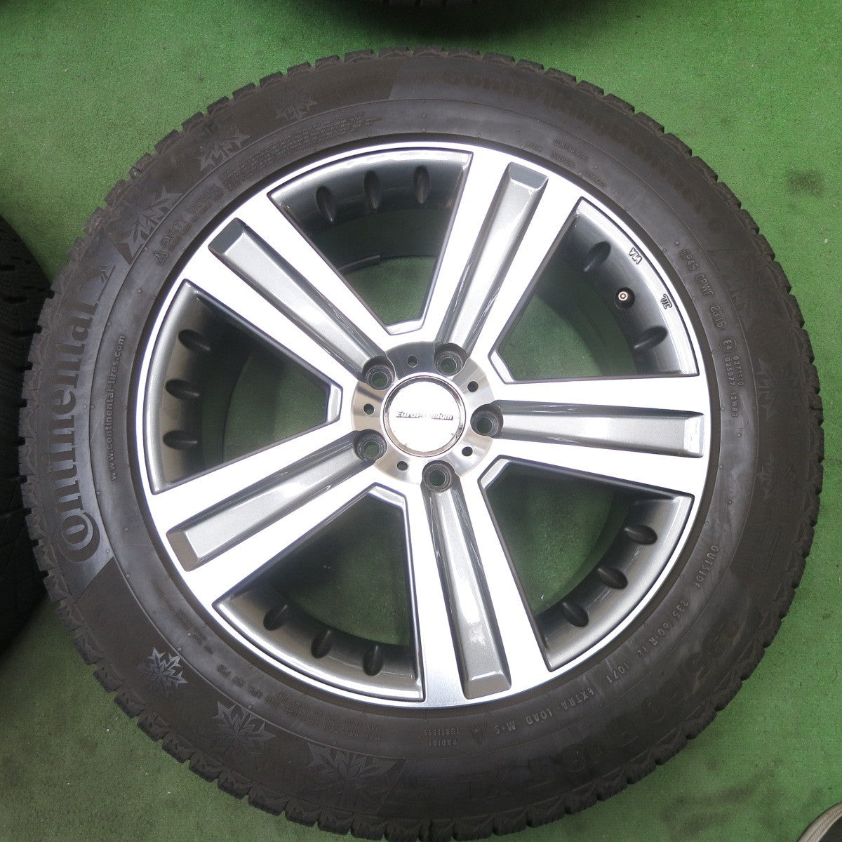 バリ溝！8.5分★ベンツ 等 EuroPremium WERNER 235/60R18 スタッドレス コンチネンタル コンチバイキング コンタクト6 18インチ ヴェルナー PCD112/5H★6011202ナス