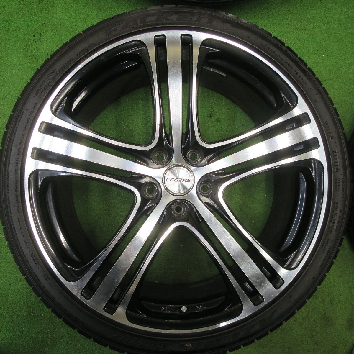 バリ溝！21年！9.5分★245/35R20 ファルケン アゼニス FK510 LEGZAS S501 レグザス 20インチ PCD114.3/5H★5060401TTノ