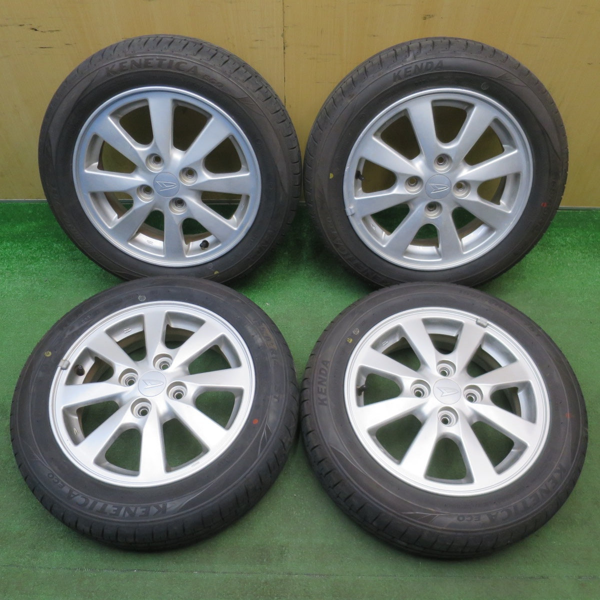 4本価格！24年★ダイハツ タント ムーヴ 等 純正 155/65R14 ケンダ KENETICA ECO 14インチ PCD100/4H★6032404NJノ
