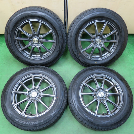[送料無料] バリ溝！9分★スタッドレス 225/65R17 ダンロップ ウインター マックス SJ8 FINAL SPEED MiD ファイナルスピード 17インチ PCD114.3/5H★4111808イス