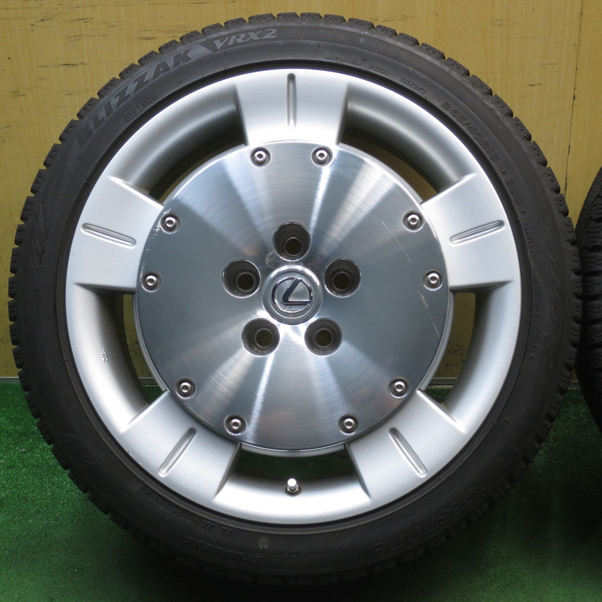 4本価格◎トヨタ 40系 ソアラ レクサス SC 純正 245/40R18 スタッドレス ブリヂストン ブリザック VRX2 18インチ PCD114.3/5H◎6100403NJス