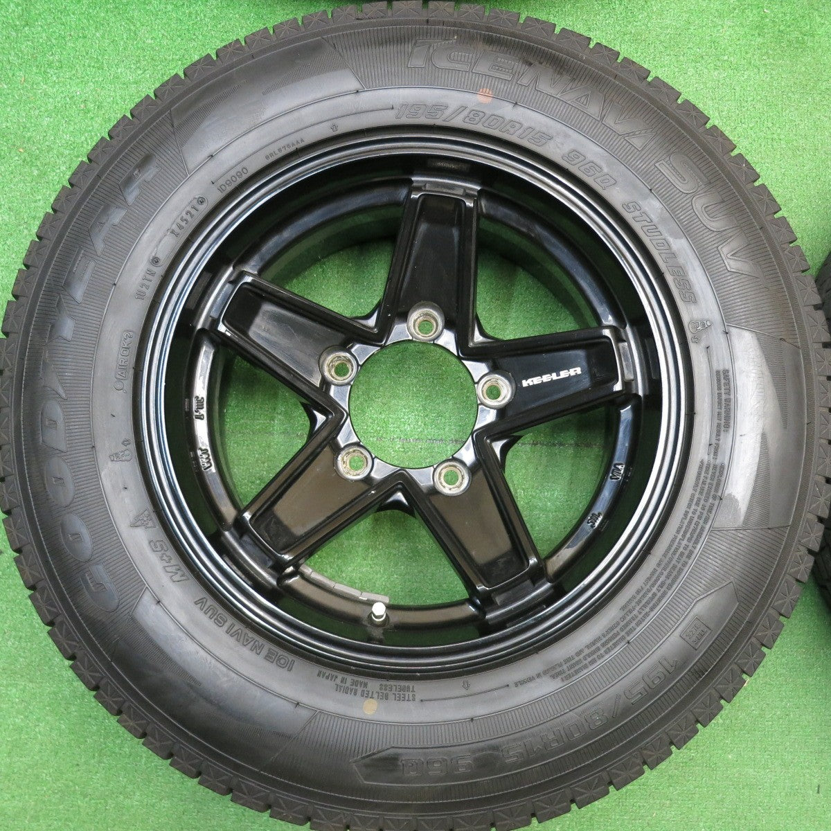 4本価格！21年★KEELER TACTICS 195/80R15 スタッドレス グッドイヤー アイスナビ SUV キーラー タクティクス 15インチ PCD139.7/5H★5122008HAス
