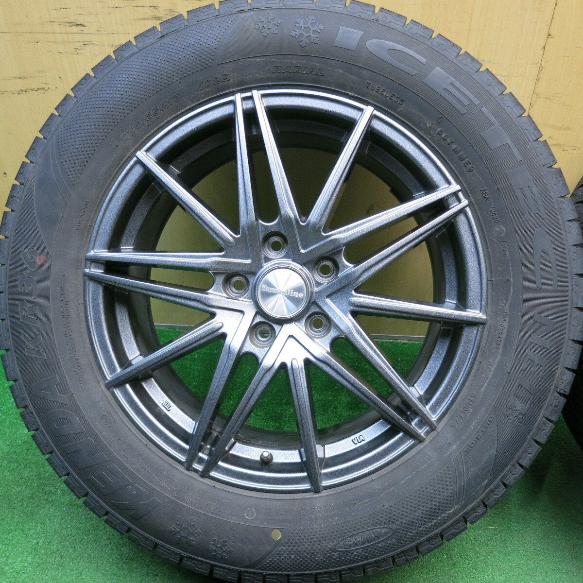 キレイ★スタッドレス 225/65R17 ケンダ KR36 アイステックネオ Humanline ヒューマンライン PCD114.3/5H★5040506TNス