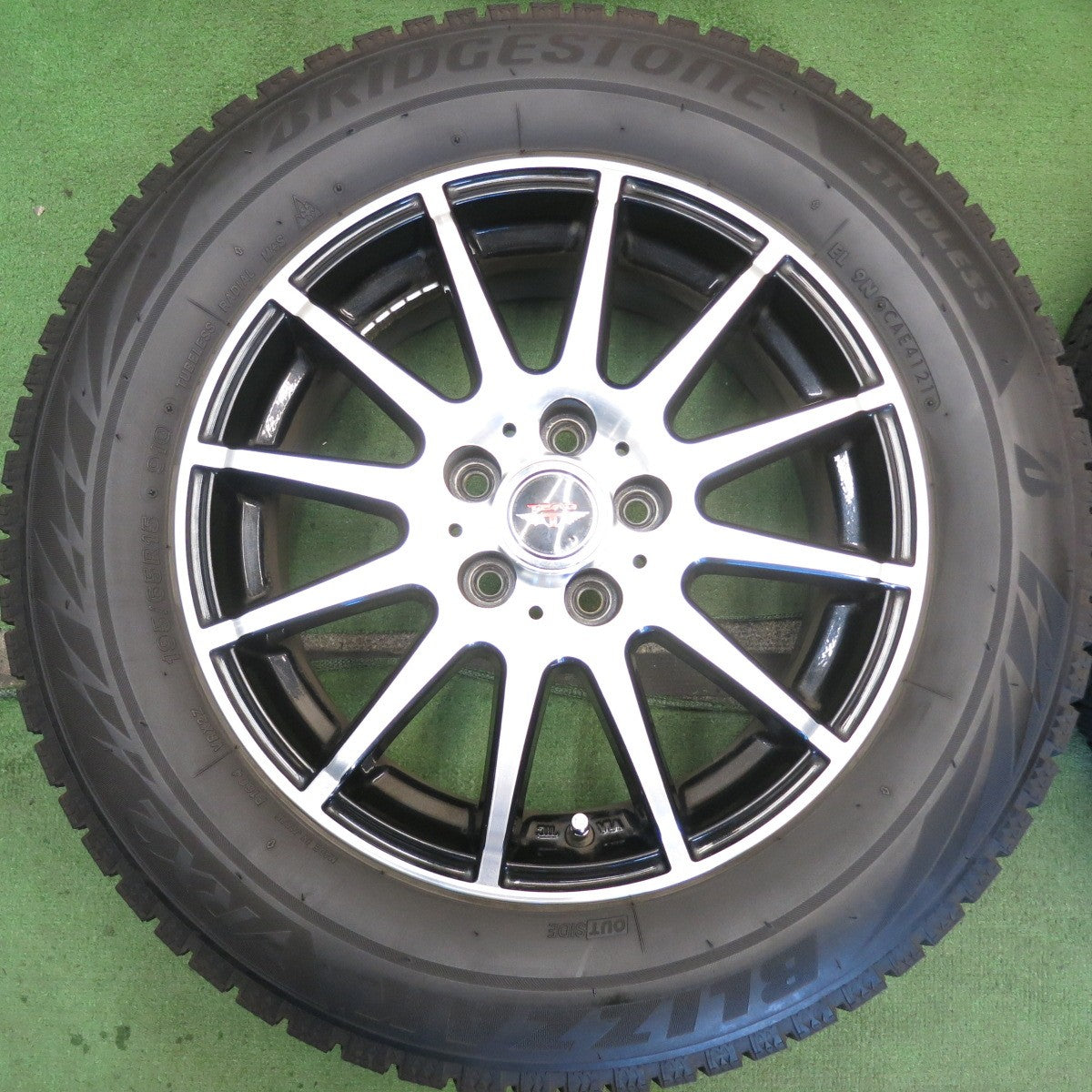 キレイ◎プリウス 等 195/65R15 スタッドレス ブリヂストン ブリザック VRX2 TEAD テッド 15インチ PCD100/5H◎6081406HAス