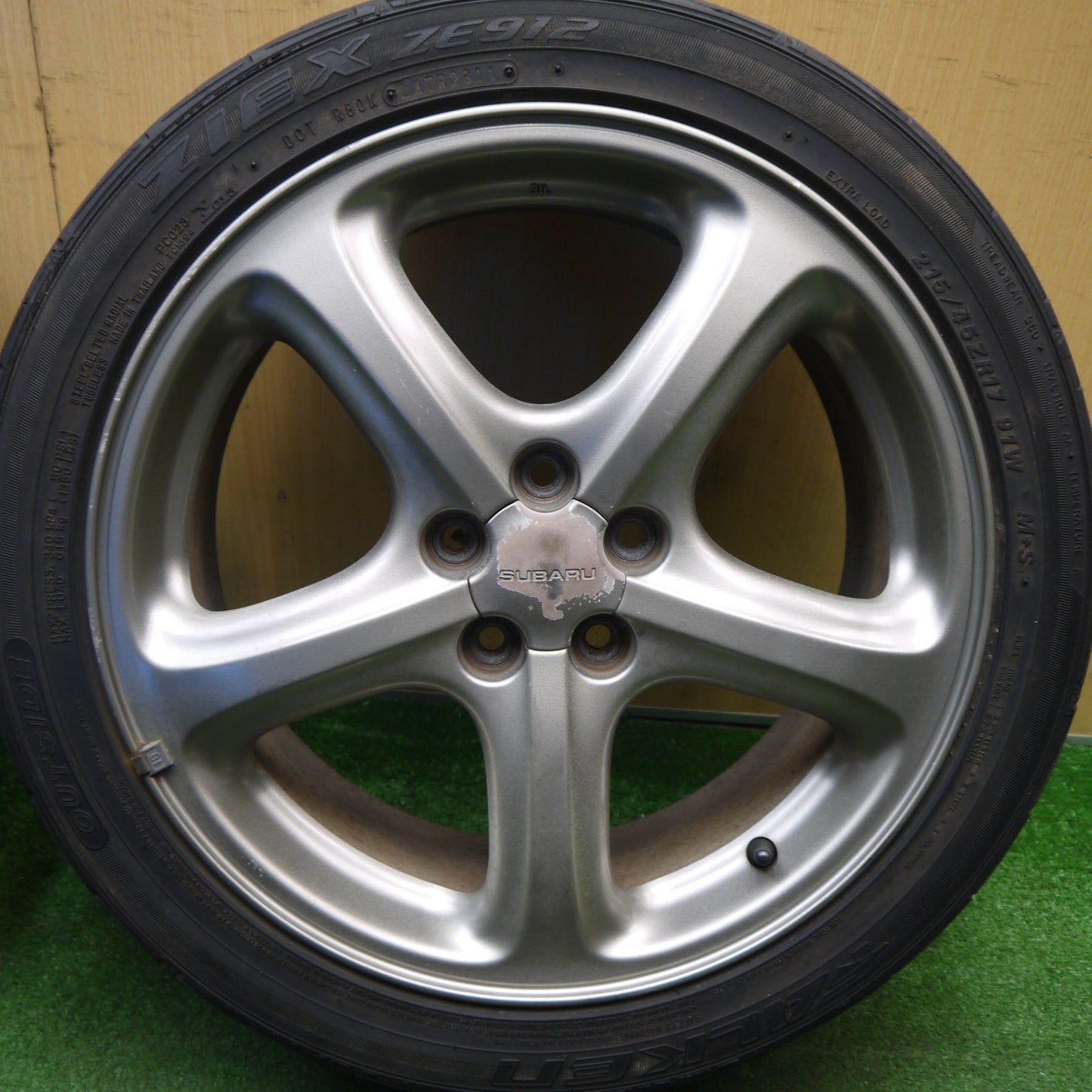 4本価格★スバル レガシィ 純正 215/45R17 ファルケン ZIEX ZE912 17インチ PCD100/5H★6021704Hノ