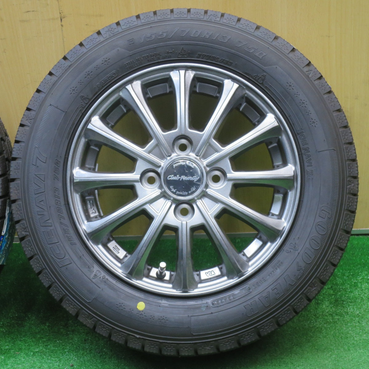 未使用！23年★スタッドレス 155/70R13 グッドイヤー アイスナビ7 Club Family クラブ ファミリー 13インチ PCD100/4H★5110511NJス