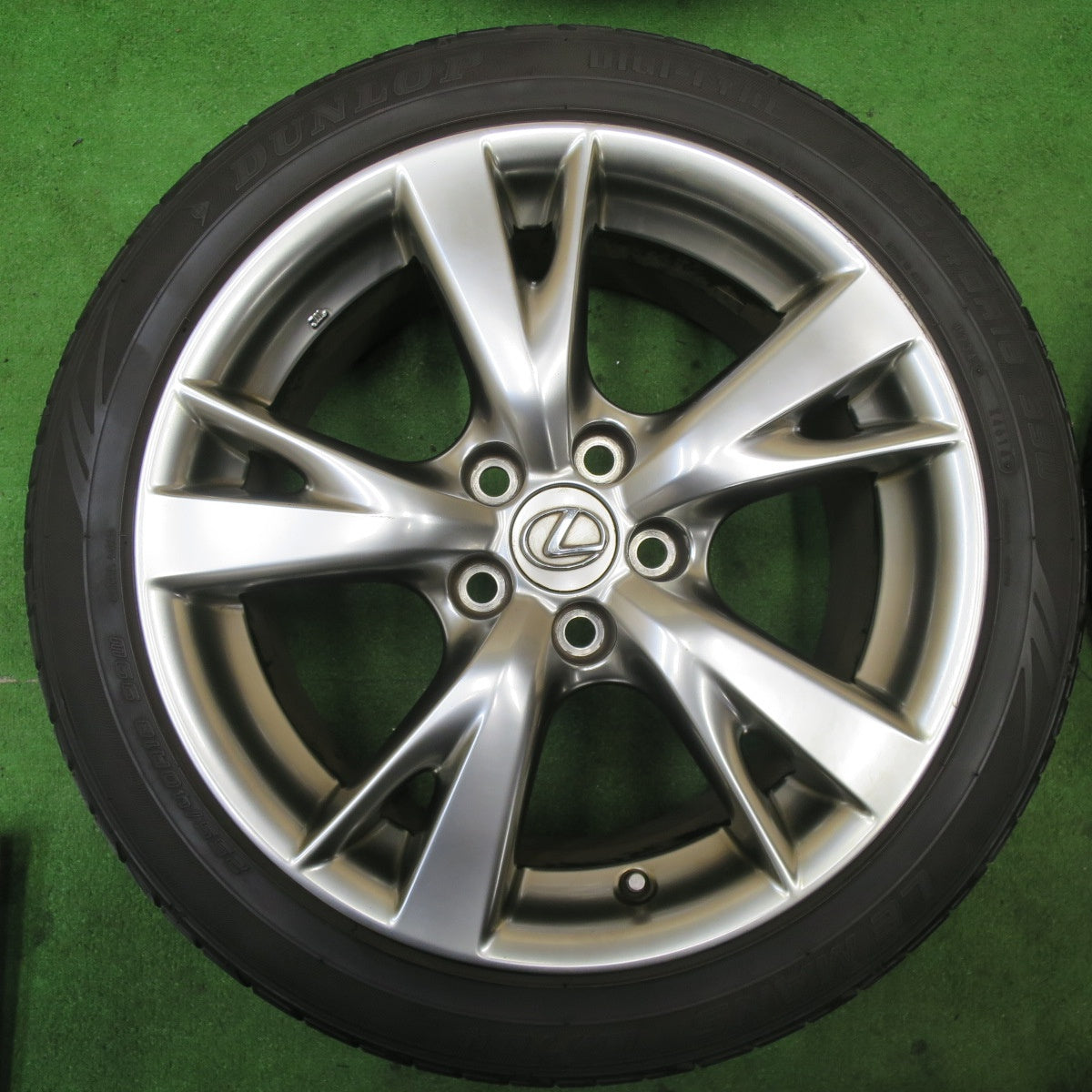 4本価格★レクサス IS バージョンS 純正 225/40R18 255/40R18 ダンロップ LE MANS LM704 18インチ PCD114.3/5H★5060602TTノ