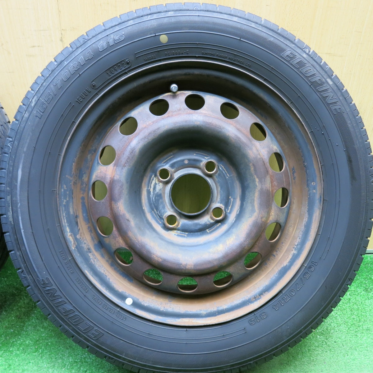 4本価格！22年★165/70R14 ECOFINE スチール ホイール エコファイン 14インチ PCD100/4H★6022619HAノ