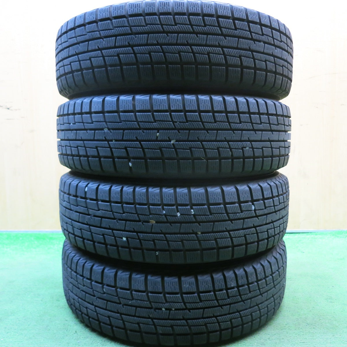 バリ溝！22年！9分★スタッドレス 155/65R14 プラクティバ アイス BP02 ヨコハマ製 WB 社外 アルミ 14インチ PCD100/4H★5081604HAス