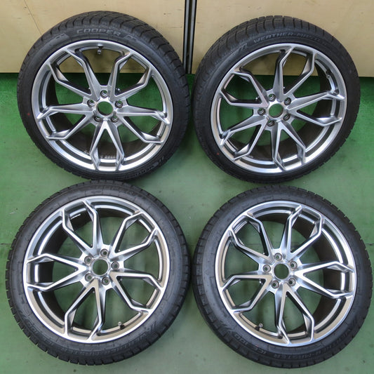 バリ溝！23年！キレイ！9.5分★ベンツ 等 245/35R19 275/35R19 スタッドレス クーパー WEATHER-MASTER ICE 100 社外 アルミ 19インチ PCD112/5H★6052701イス