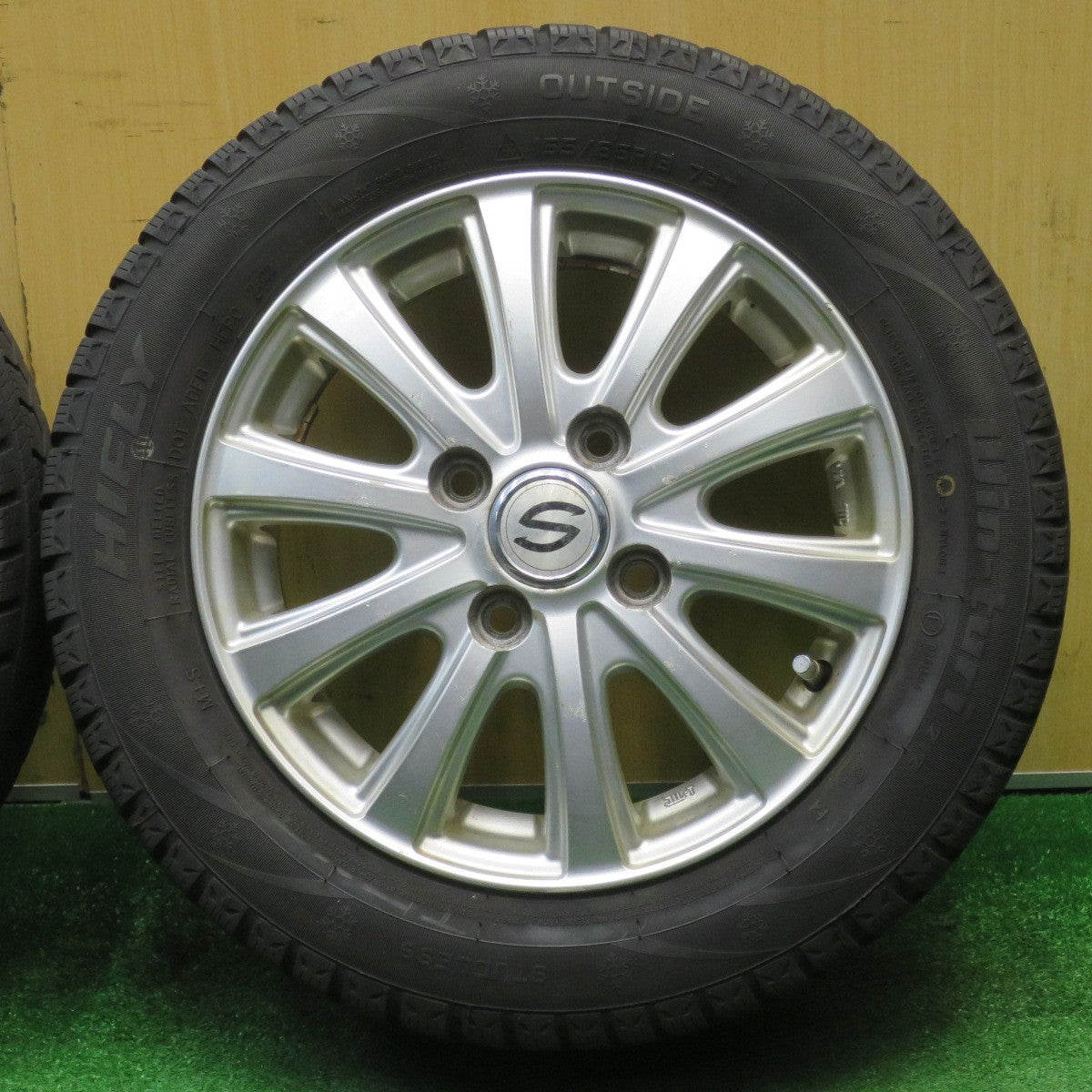 4本価格！22年★スタッドレス 155/65R13 ハイフライ Win-turi 212 社外 アルミ 13インチ PCD100/4H★5122401NJス