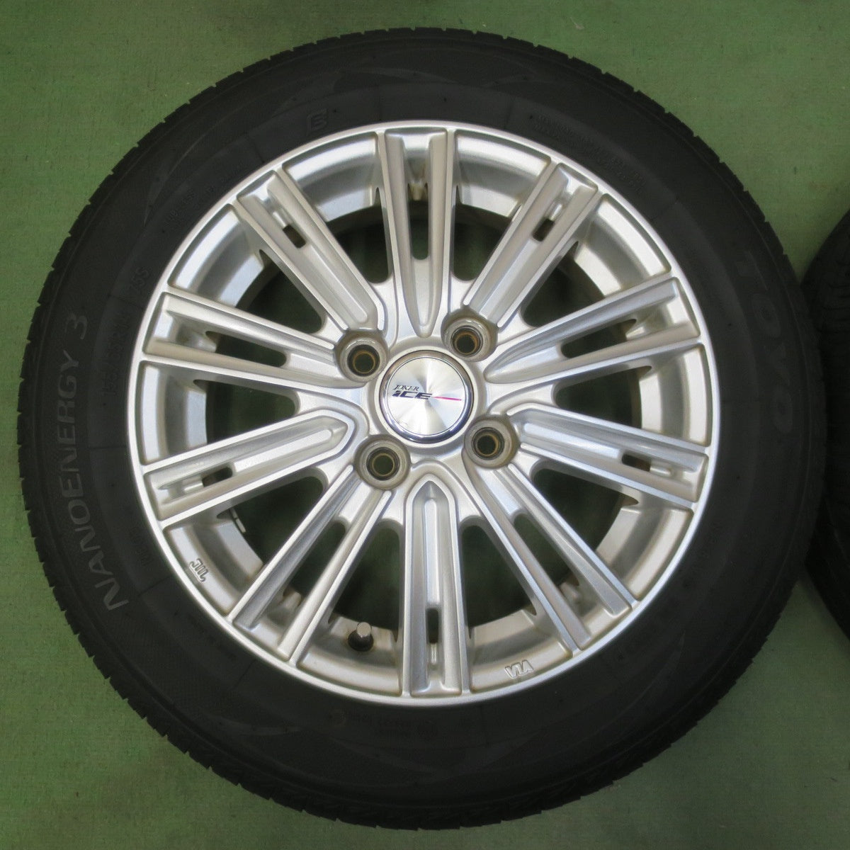 バリ溝！23年！8.5分◎155/65R14 トーヨー ナノエナジー3 JOKER ICE ジョーカー アイス 14インチ PCD100/4H◎6101705イノ