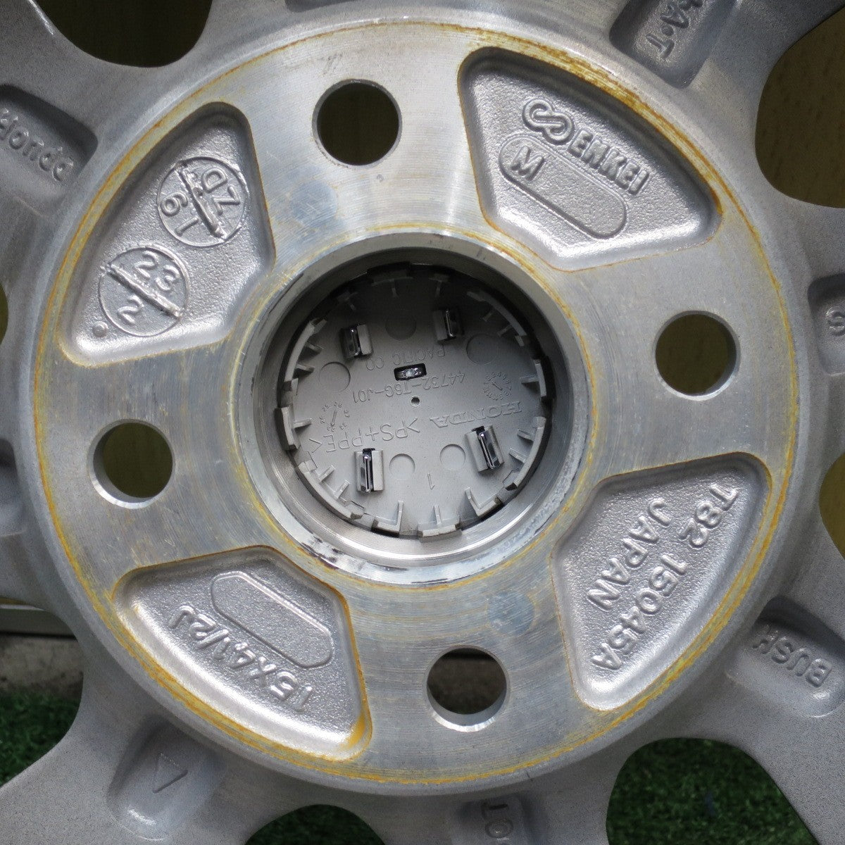 *送料無料* 新車外し★ホンダ N-BOX カスタム コーディネート スタイル 純正 ホイール 15インチ 15×4.5J PCD100/4H★4033002クホ