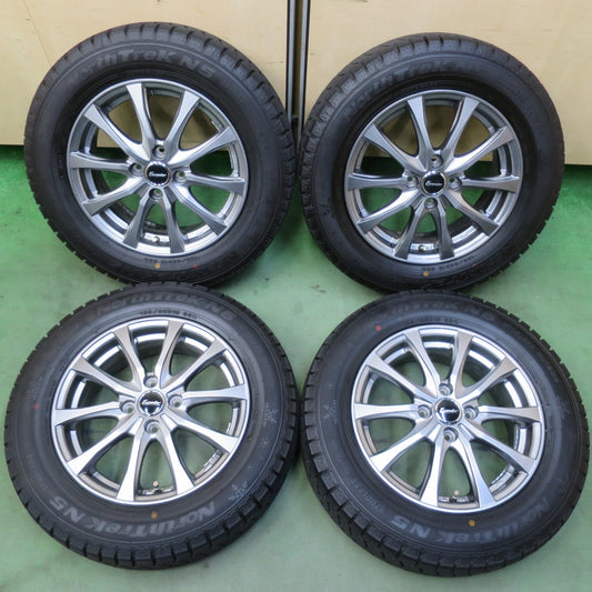 ほぼ未使用！23年！キレイ◎スタッドレス 185/65R15 オートバックス ノーストレック N5 Exceeder エクシーダー 15インチ PCD100/4H◎6081604イス