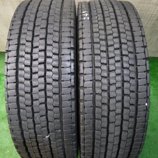 バリ溝！23年！9.5分！2本★トラック タイヤ 245/70R19.5 136/134J スタッドレス ブリヂストン W999 19.5インチ★5060706KKスタ