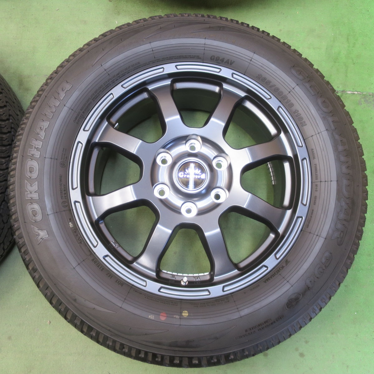 ほぼ未使用！24年！美品★Granverd Elan 265/60R18 ヨコハマ ジオランダー G94 G94AV グランヴァード エラン 18インチ PCD139.7/6H★6041808イノ