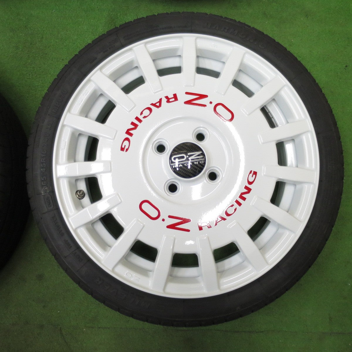 ほぼ未使用！25年！美品★O・Z RACING Rally Racing 165/45R16 ミレバー ハーモニック プラス OZ ラリー レーシング 16インチ PCD100/4H★6021601ナノ