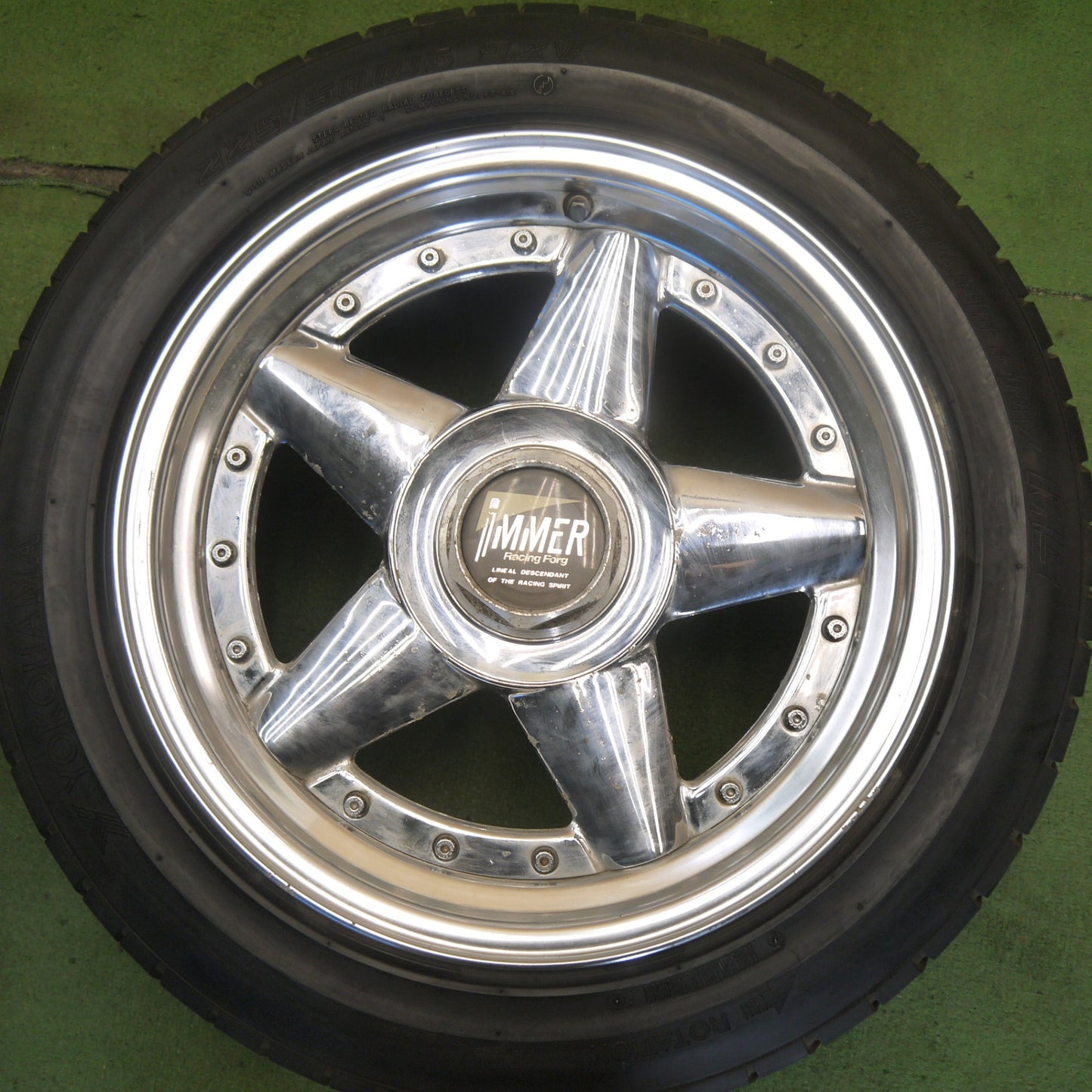 4本価格◎当時物 旧車 IMMER Racing Forg 215/55R16 225/50R16 ブリヂストン V'GRID 55 ヨコハマ GRAND PRIX M5 16インチ PCD114.3/5H◎6071301Hノ