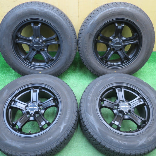バリ溝！キレイ！9.5分★KEELER FORCE 215/70R16 スタッドレス ダンロップ ウインターマックス SJ8 キーラー フォース 16インチ PCD114.3/5H★5110701NJス