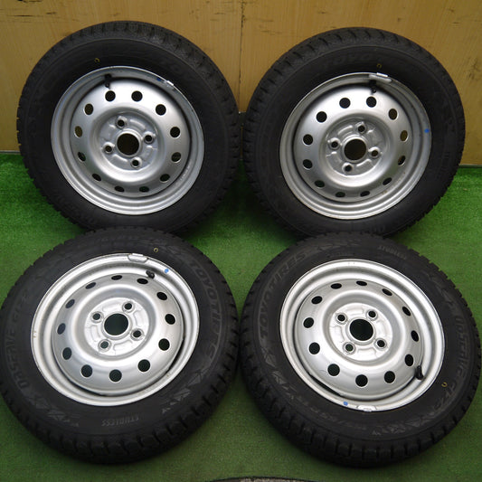 超バリ溝！キレイ！ほぼ10分★スタッドレス 155/65R13 トーヨー オブザーブ GIZ2 スチール ホイール 13インチ PCD100/4H★5061303Hス