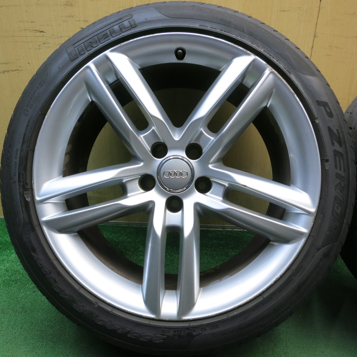 4本価格◎アウディ A6 Sライン 純正 255/40R19 ピレリ PZERO Pゼロ 19インチ PCD112/5H◎6082902HAノ