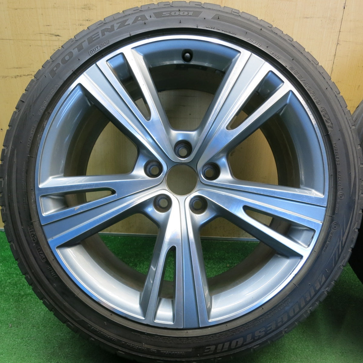 4本価格★アウディ A6 純正 255/40R19 ブリヂストン ポテンザ S001 19インチ PCD112/5H★6052408HAノ