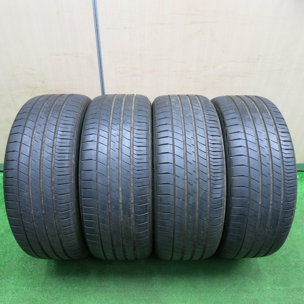 [送料無料] バリ溝！キレイ！9.5分★LEONIS EX 245/45R19 ダンロップ LE MANS V レオニス 19インチ ルマン5 PCD114.3/5H★4112502TNノ