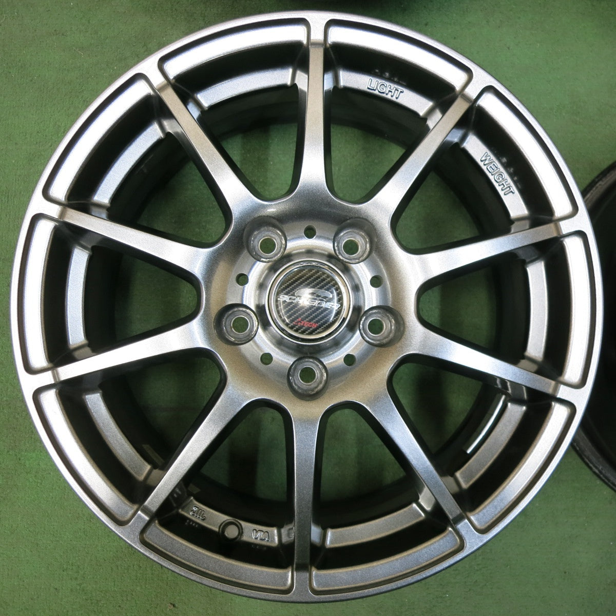 [送料無料] キレイ★SCHNEIDER ATECH 16インチ ホイール シュナイダー エーテック 16×6.5J PCD114.3/5H★5012210SYホ