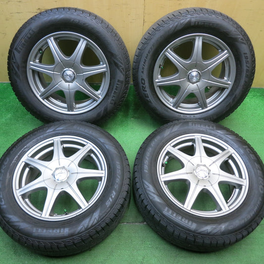 4本価格！22年★スタッドレス 195/65R15 ピレリ アイスゼロ アシンメトリコ JOKER ジョーカー 15インチ PCD100 114.3/5H マルチ★5042202NJス