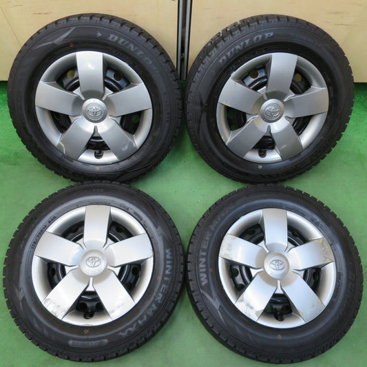 バリ溝！22年！ほぼ10分★トヨタ シエンタ 純正 スチール 175/70R14 スタッドレス ダンロップ ウインターマックス WM02 14インチ PCD100/4H★5020309イス