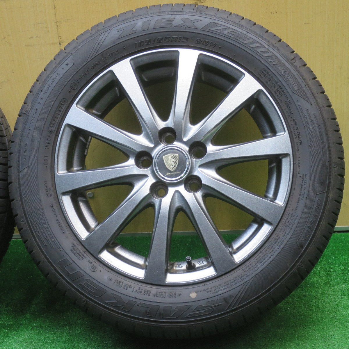 ほぼ未使用！25年！キレイ★シエンタ 等 185/60R15 ファルケン ZIEX ZE310R ECORUN MANARAY SPORT マナレイ スポーツ 15インチ PCD100/5H★5102802NJノ