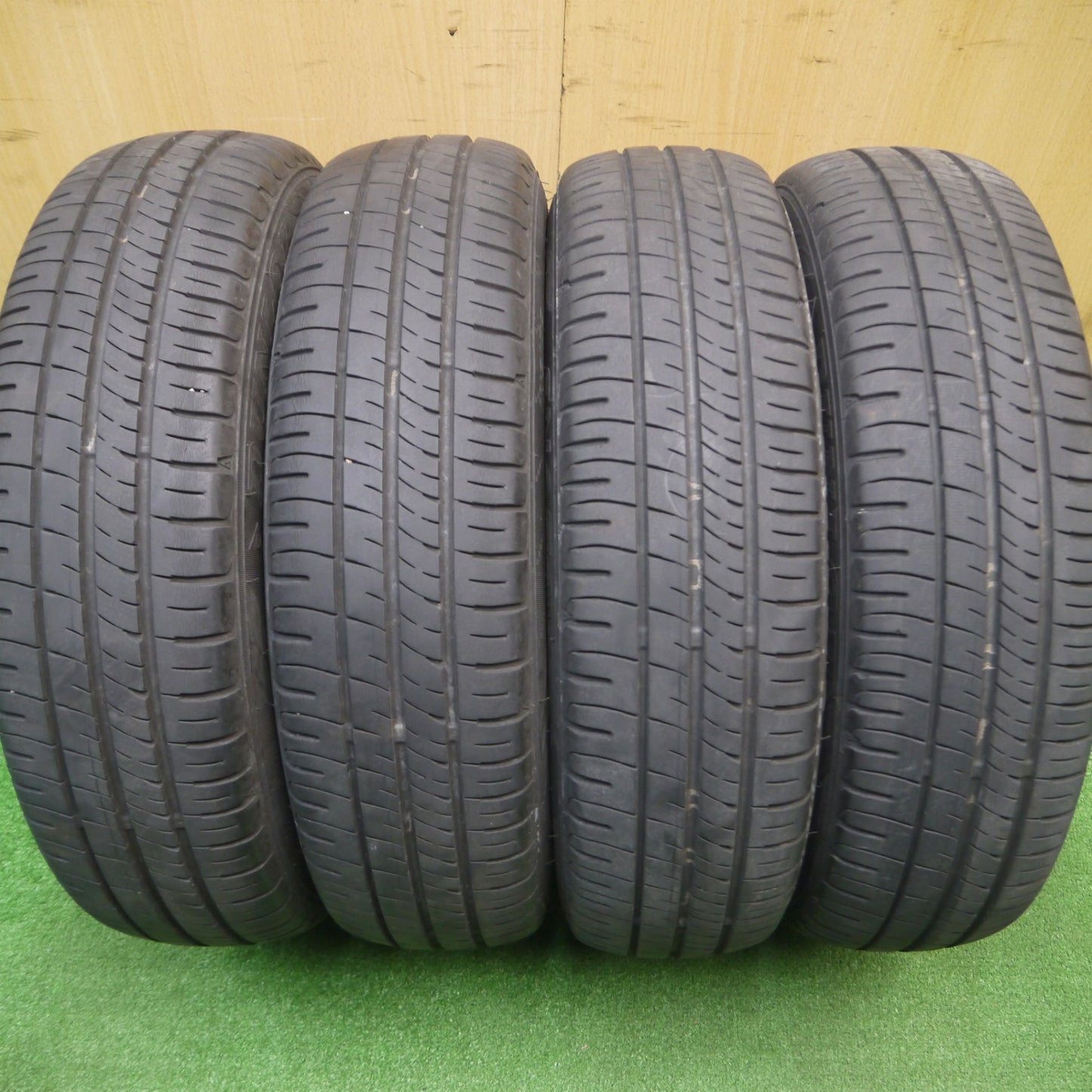 [送料無料] 4本価格★ダイハツ タント 純正 155/65R14 ダンロップ エナセーブ EC204 14インチ PCD100/4H★4110504Hノ