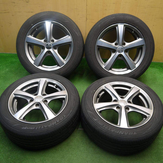 バリ溝！9分★05/55R16 トーヨー トランパス MPF RIVAZZA ENKEI リヴァッツァ エンケイ 16インチ PCD114.3/5H★5032512Hノ