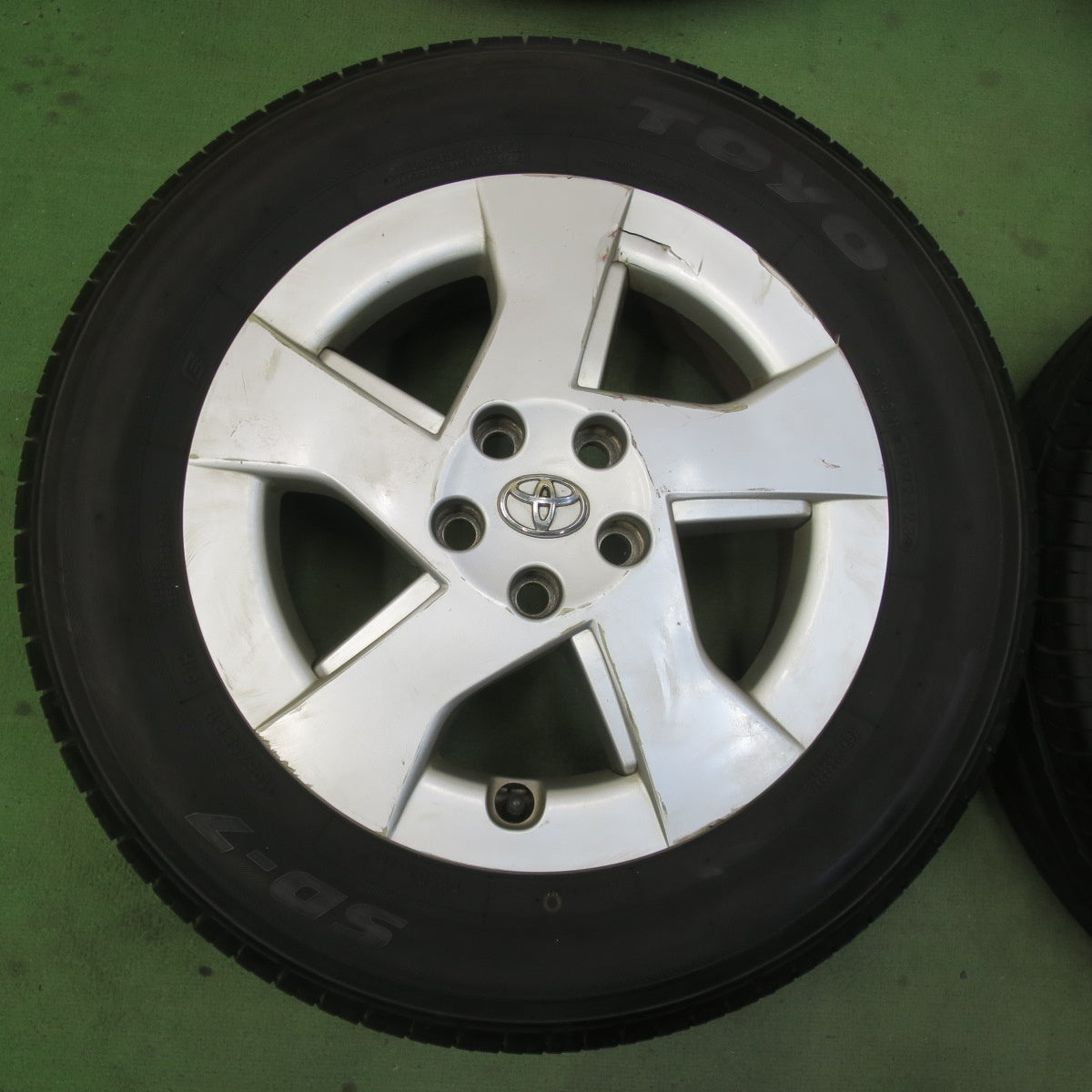 バリ溝！23年！9.5分★トヨタ 30系 プリウス 純正 195/65R15 トーヨー SD-7 15インチ PCD100/5H★6040408イノ