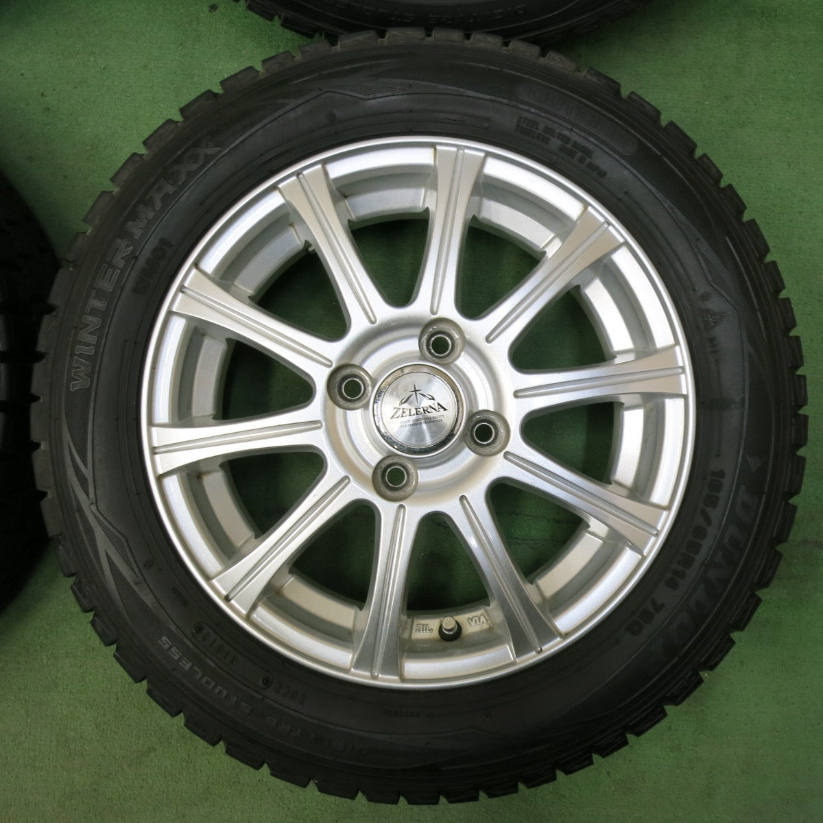 バリ溝！9分★スタッドレス 165/65R14 ダンロップ ウインターマックス WM01 ZELERNA 14インチ ソリオ ハスラー 等 PCD100/4H★5050202SYス