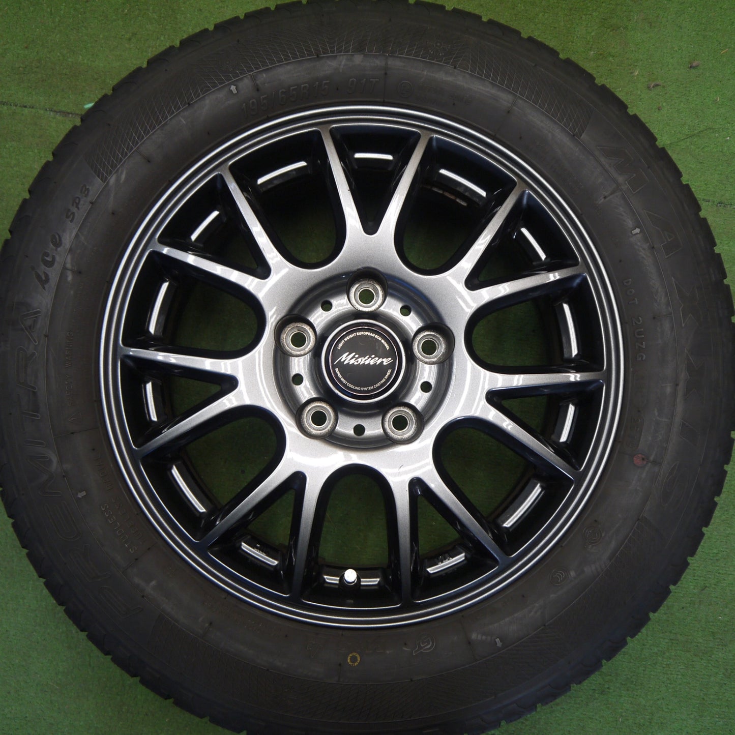 バリ溝！8.5分★スタッドレス 195/65R15 マキシス PREMITRA ice SP3 Mistiere RB14 ミスティ―レ 15インチ PCD114.3/5H★6042101Hス