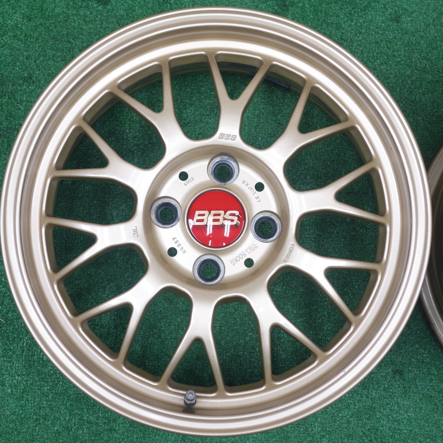 キレイ★BBS RG357 鍛造 15インチ ホイール 15×6.5J PCD100/4H★6010905KTホ